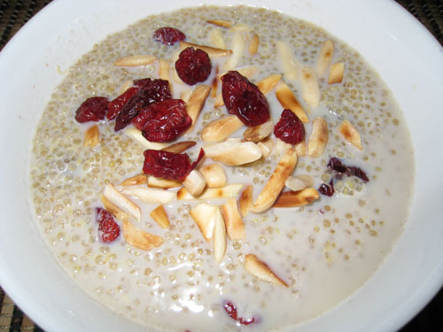 Eating porridge